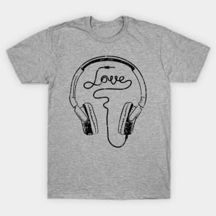 Love Headphones T-Shirt